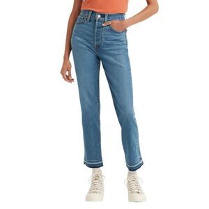 NEW Levi's Women's Wedgie Straight-Leg High Rise Cropped Jeans 30